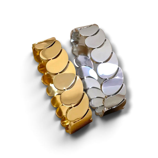Premium Stainless Steel Kara Bracelet – Unisex Gold & Silver Bracelet