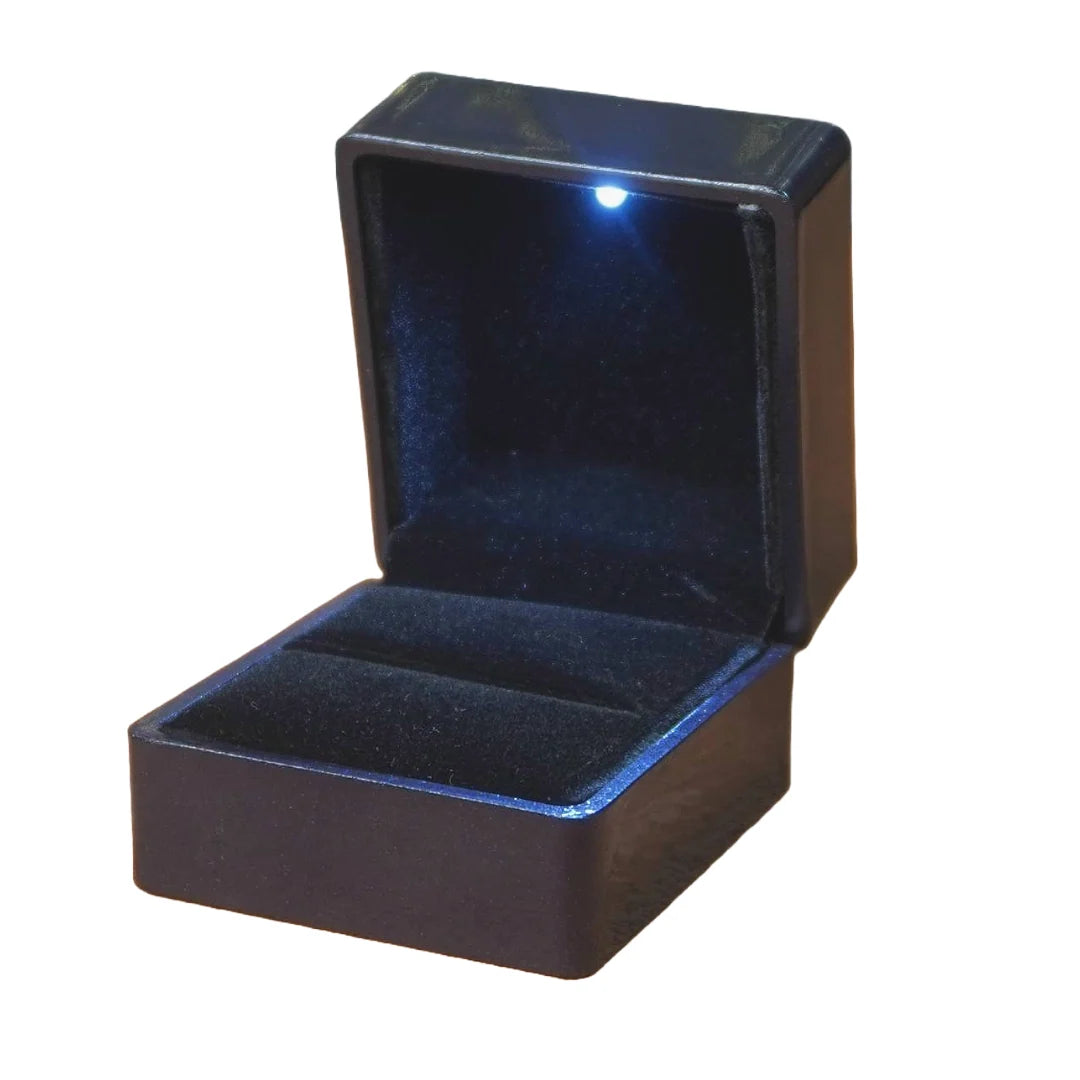 LED Light Jewelry Box – Elegant Ring & Jewelry Display Case