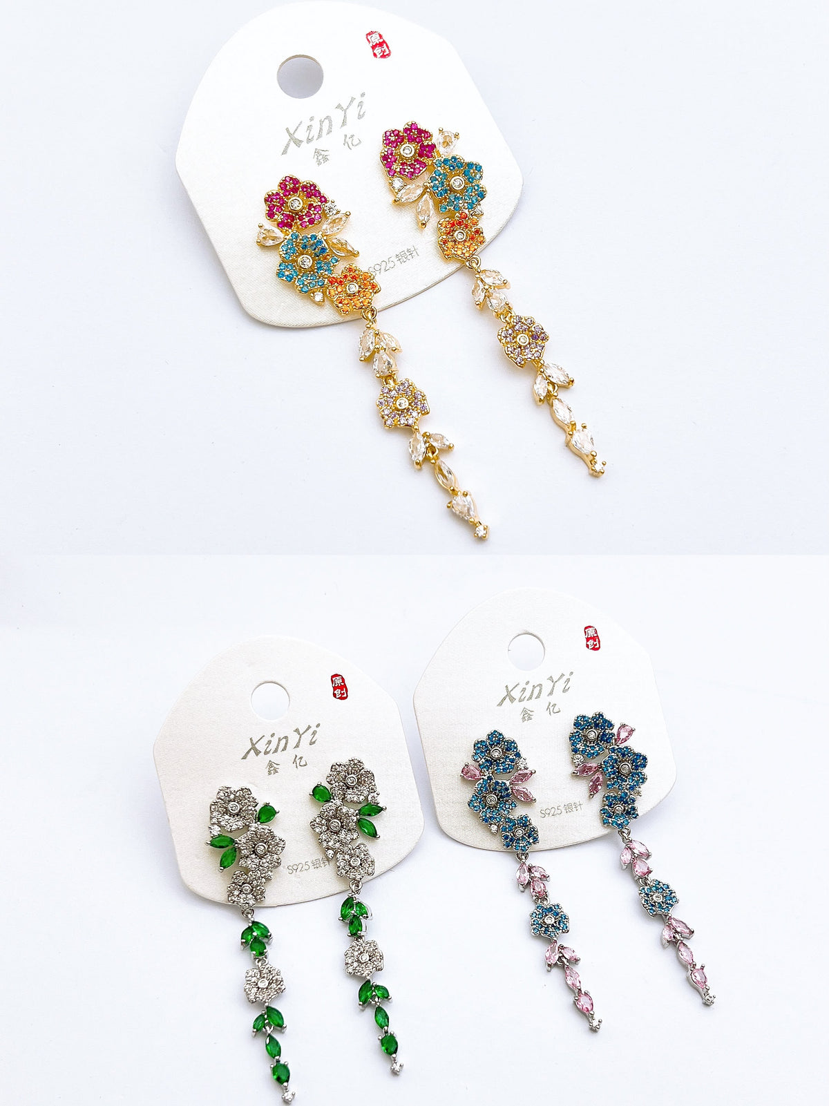 Singapore Natural Real Stone Earrings – Premium Elegant Drop Earrings