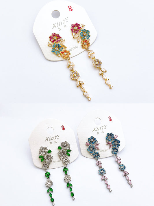 Singapore Natural Real Stone Earrings – Premium Elegant Drop Earrings